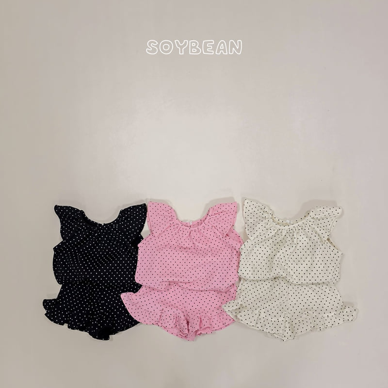 Soybean - Korean Children Fashion - #littlefashionista - Dot Wing Set