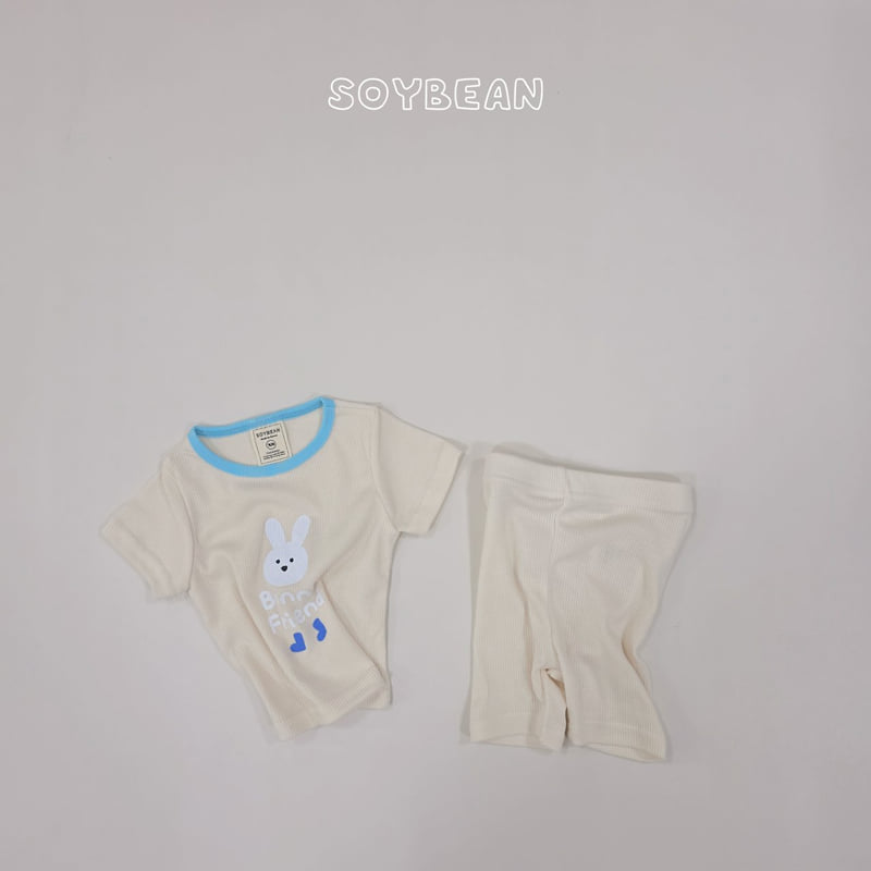Soybean - Korean Children Fashion - #littlefashionista - Bunny Friends Pajama Set - 10