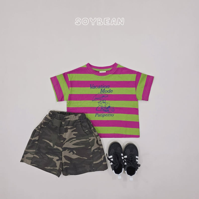 Soybean - Korean Children Fashion - #littlefashionista - Camo Bermuda Pants - 12
