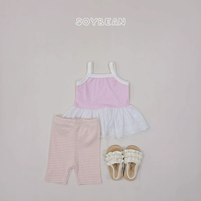 Soybean - Korean Children Fashion - #littlefashionista - Striped Leggings - 9