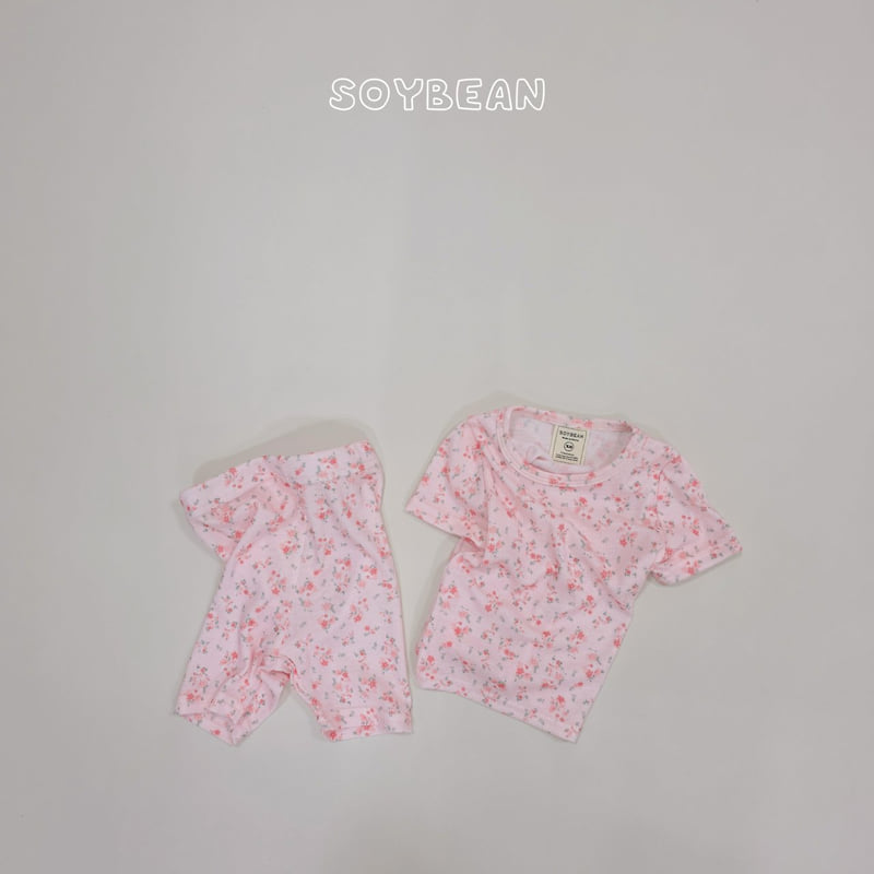 Soybean - Korean Children Fashion - #littlefashionista - Summer Flower Pajama Set - 8