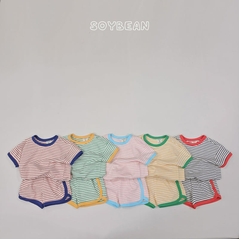 Soybean - Korean Children Fashion - #magicofchildhood - Ringer Stripe Set