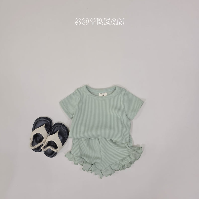 Soybean - Korean Children Fashion - #littlefashionista - Fresh Frill Set - 4