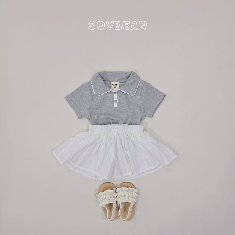 Soybean - Korean Children Fashion - #magicofchildhood - Embroidered Skirt Pants - 3