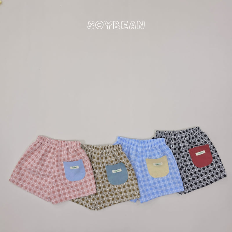 Soybean - Korean Children Fashion - #magicofchildhood - Check Bear Shorts