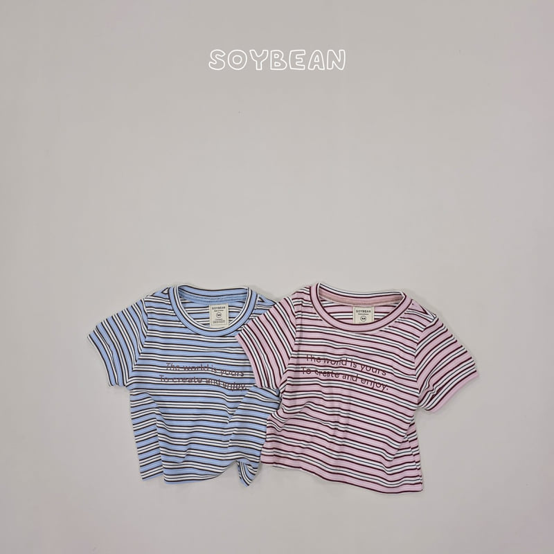 Soybean - Korean Children Fashion - #minifashionista - Slim Stripe Tee