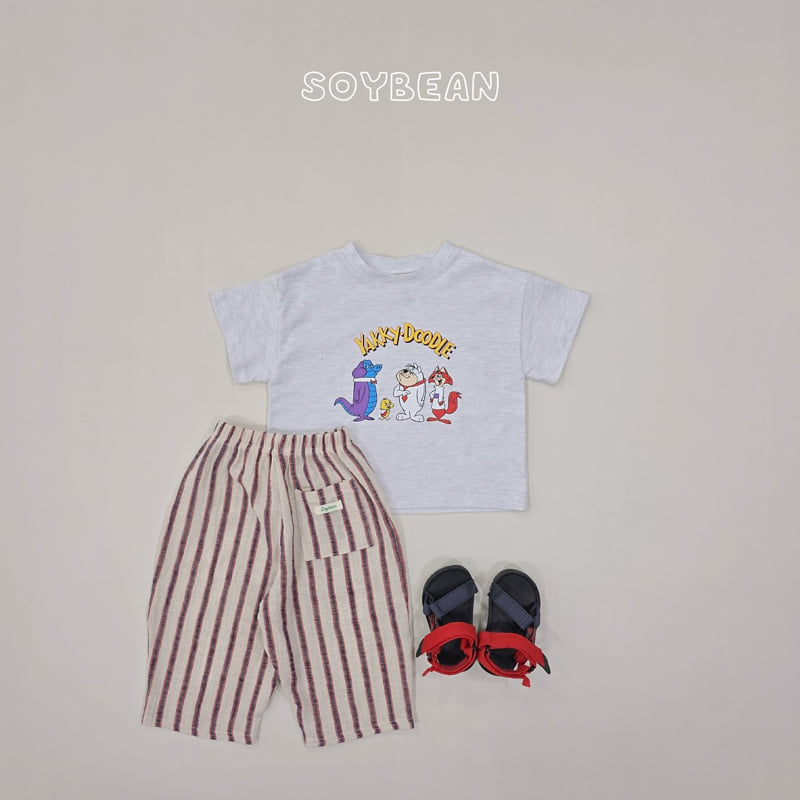 Soybean - Korean Children Fashion - #minifashionista - Linen Curve Travel Pants - 8