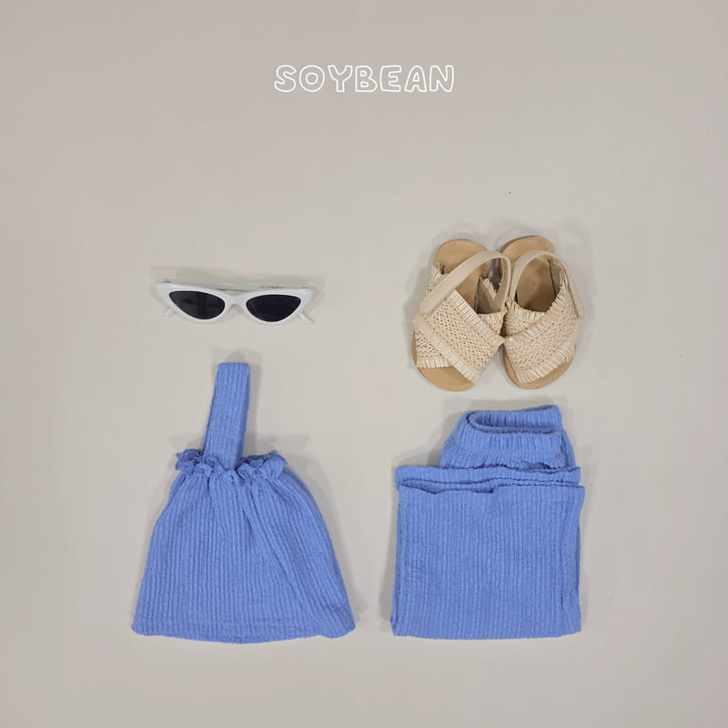 Soybean - Korean Children Fashion - #minifashionista - Frill Top Wide Pants Set - 6