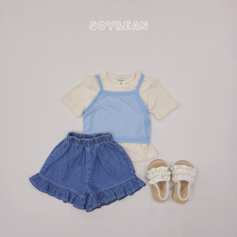 Soybean - Korean Children Fashion - #minifashionista - Tee Sleeveless Layered Set - 12
