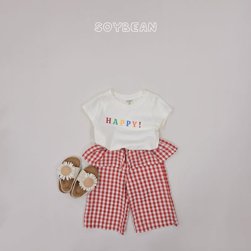 Soybean - Korean Children Fashion - #prettylittlegirls - Happy Semi-Crop Tee - 3