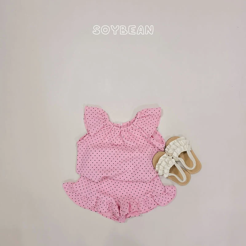 Soybean - Korean Children Fashion - #minifashionista - Dot Wing Set - 4
