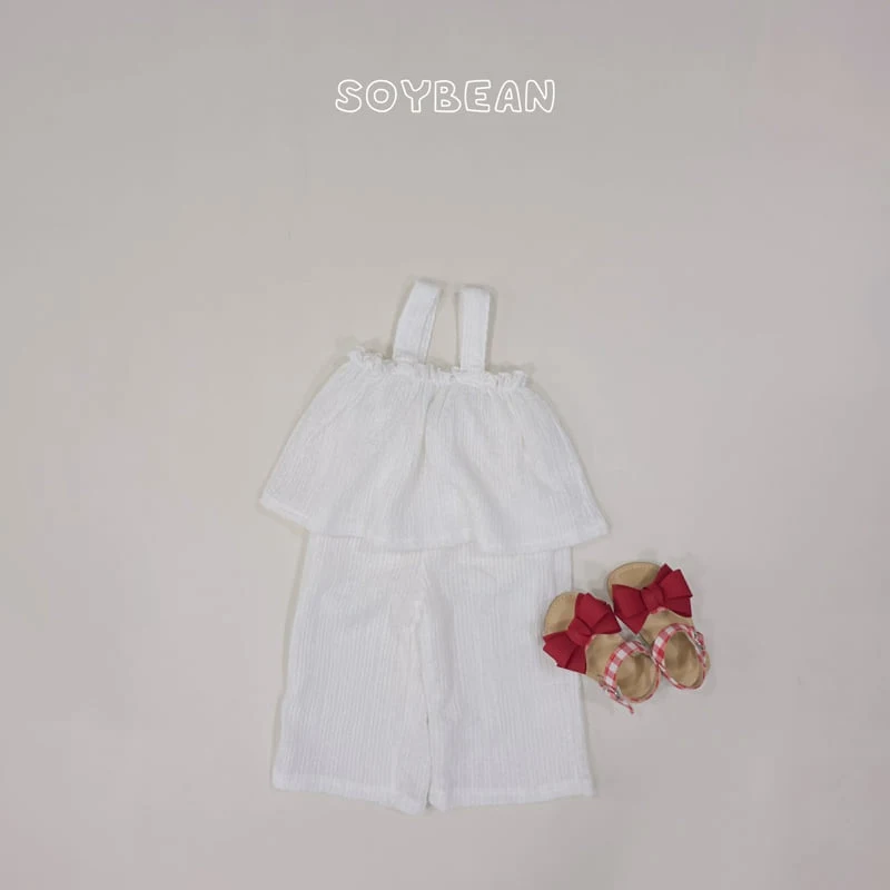 Soybean - Korean Children Fashion - #prettylittlegirls - Frill Top Wide Pants Set - 7