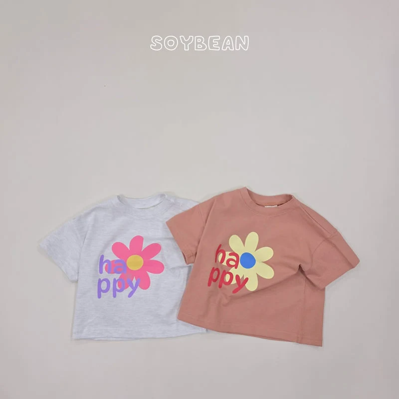 Soybean - Korean Children Fashion - #prettylittlegirls - Happy Flower Tee - 7