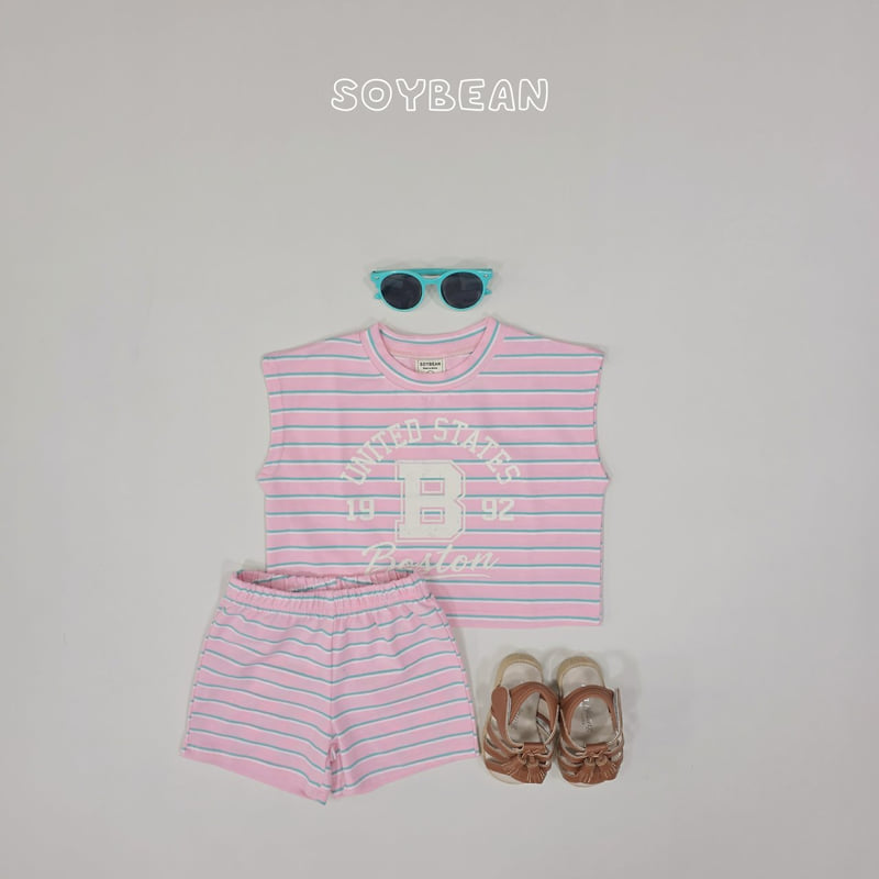 Soybean - Korean Children Fashion - #prettylittlegirls - Boston Stripe Set - 5