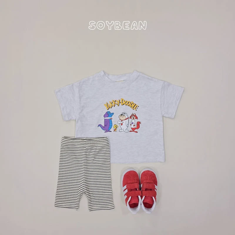 Soybean - Korean Children Fashion - #prettylittlegirls - Striped Leggings - 12