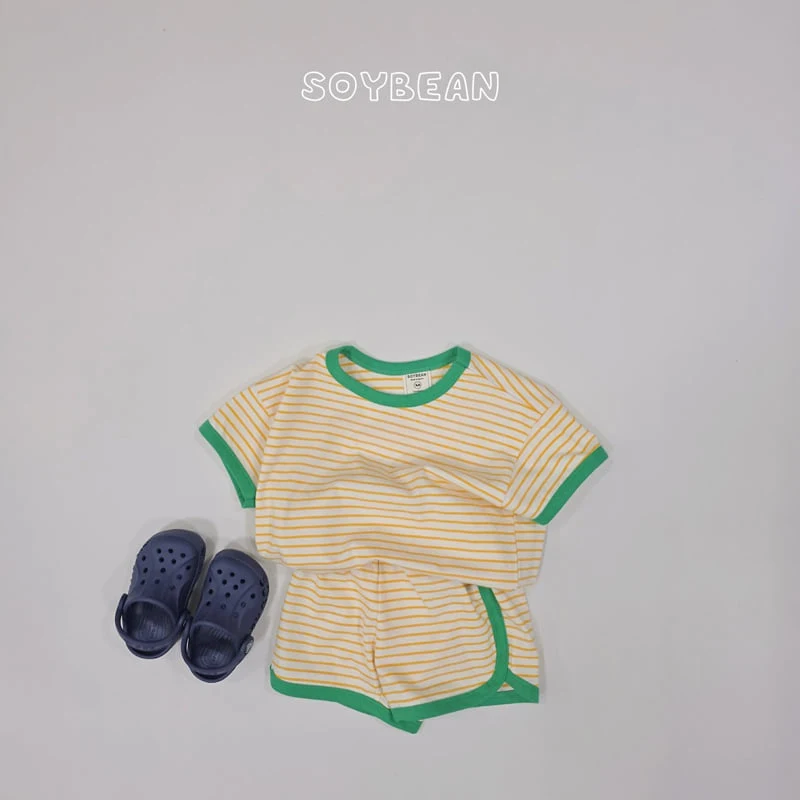 Soybean - Korean Children Fashion - #stylishchildhood - Ringer Stripe Set - 6