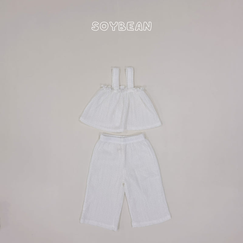Soybean - Korean Children Fashion - #stylishchildhood - Frill Top Wide Pants Set - 10
