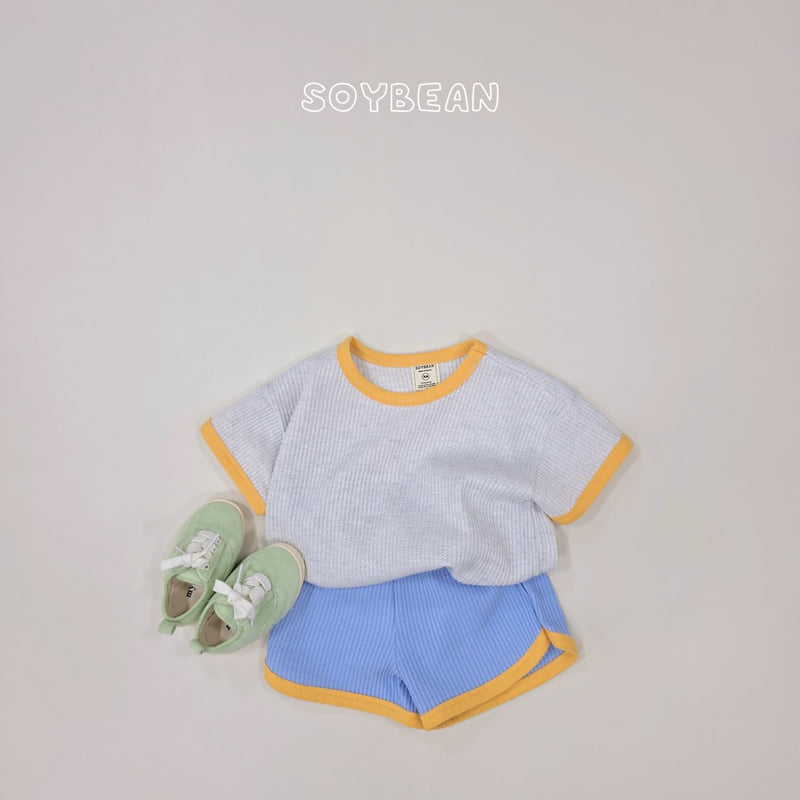 Soybean - Korean Children Fashion - #toddlerclothing - Color Mix Waffle Set - 4