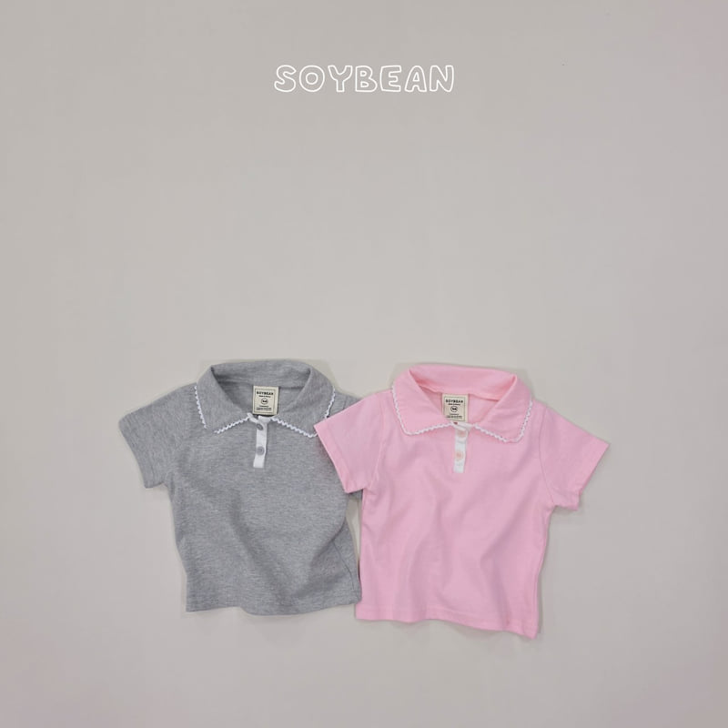 Soybean - Korean Children Fashion - #todddlerfashion - Collar Lace Tee - 11