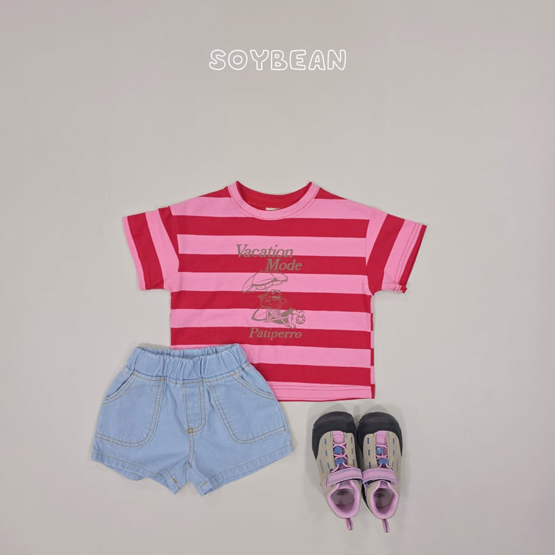 Soybean - Korean Children Fashion - #todddlerfashion - Vacation Stripe Tee - 7