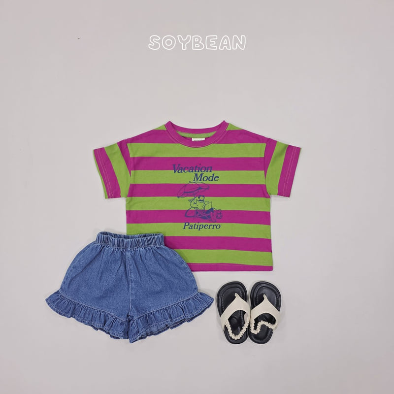 Soybean - Korean Children Fashion - #toddlerclothing - Vacation Stripe Tee - 8