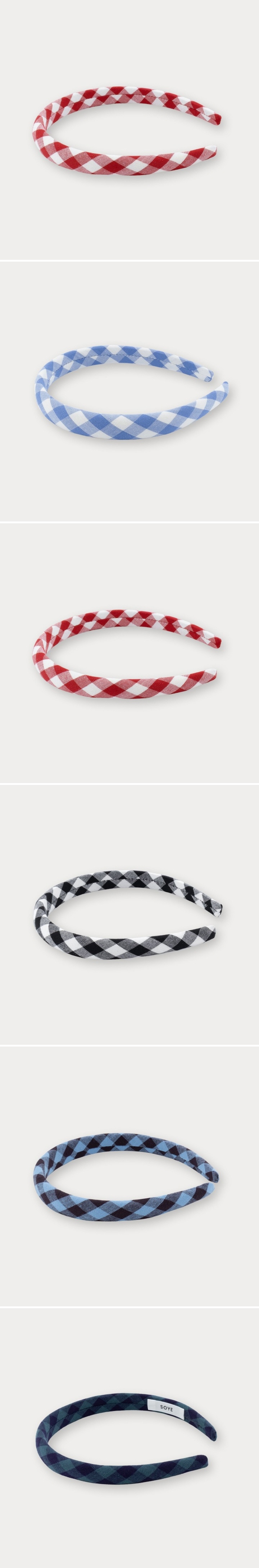 Soye - Korean Children Fashion - #kidzfashiontrend - Check Petite Hairband