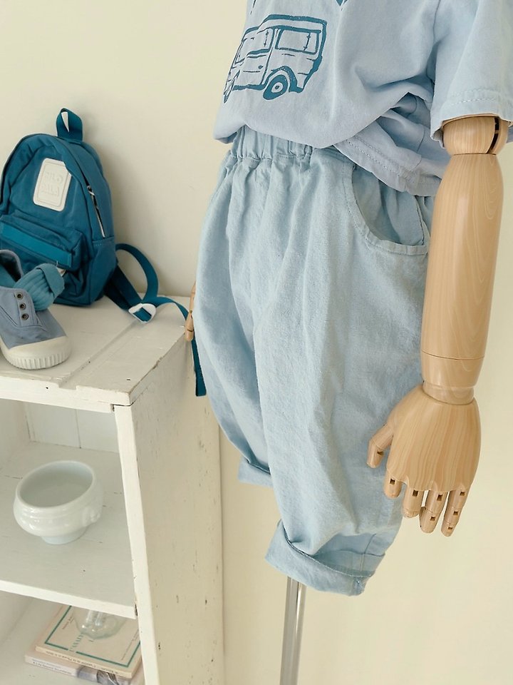 Studio M - Korean Children Fashion - #kidzfashiontrend - Cotton Linen Wide Pants - 4