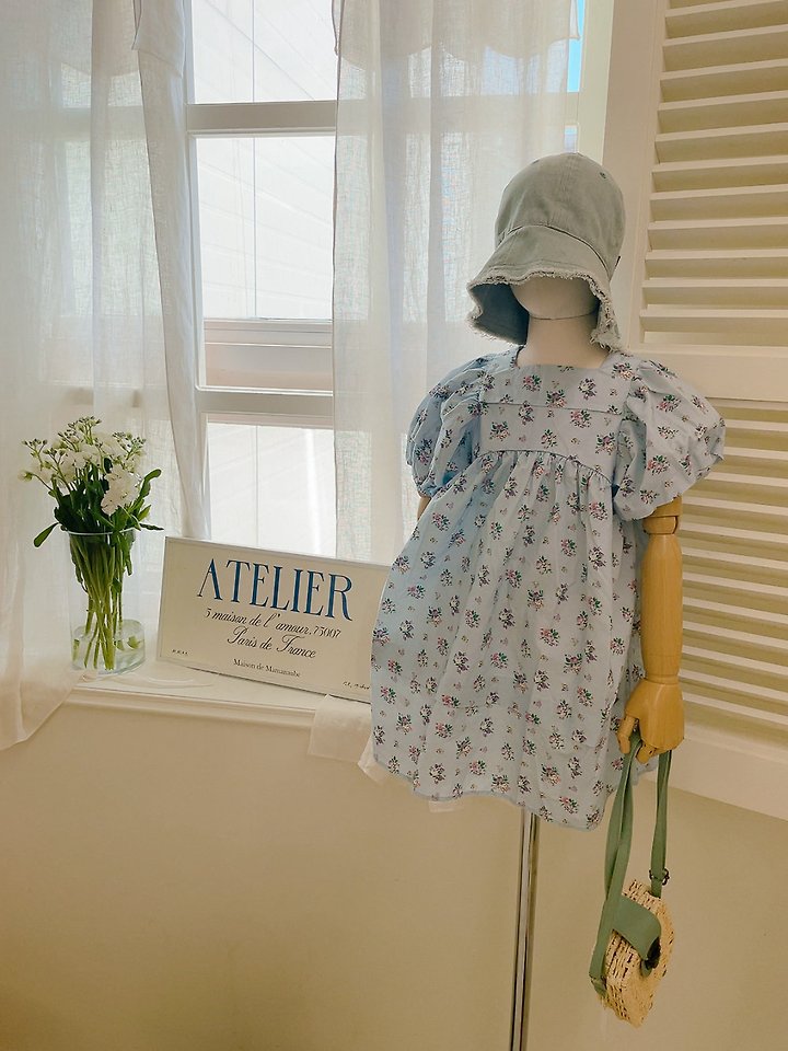 Studio M - Korean Children Fashion - #Kfashion4kids - Flower Pintuck One-piece - 6