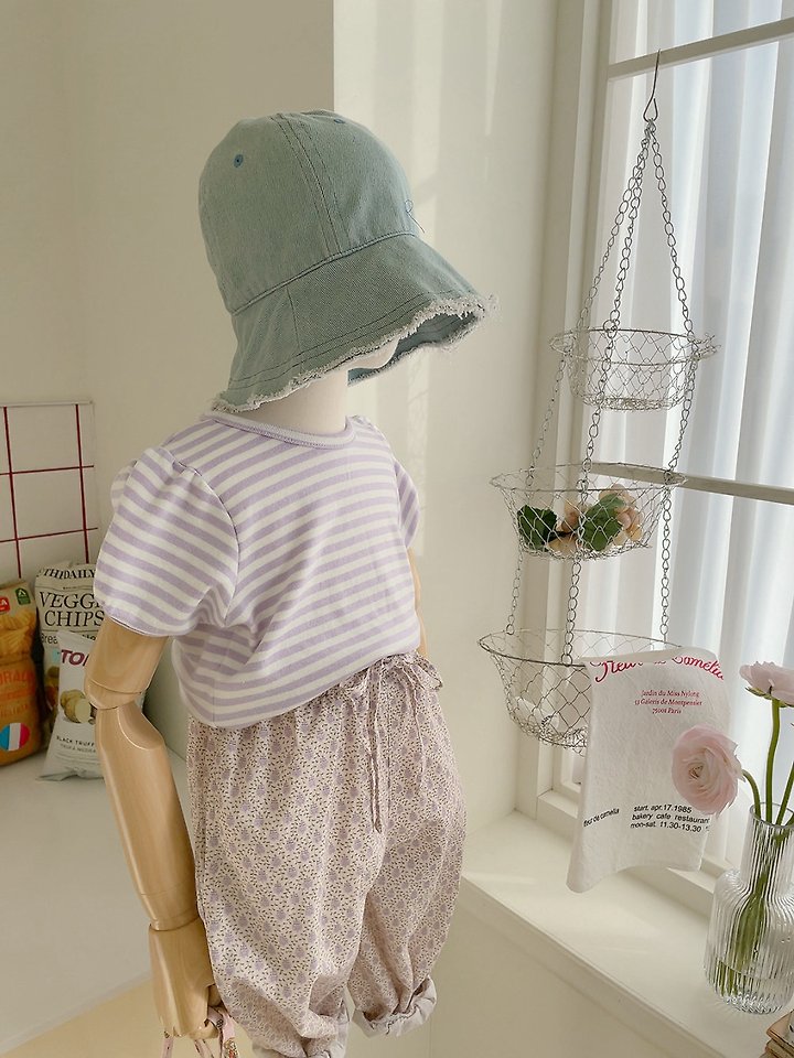 Studio M - Korean Children Fashion - #Kfashion4kids - Candy Stripe Puff Tee - 5