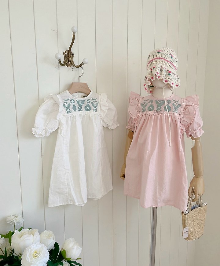 Studio M - Korean Children Fashion - #Kfashion4kids - Louis Embroidery One-piece - 2