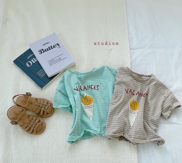 Studio M - Korean Children Fashion - #Kfashion4kids - French Stripe Tee