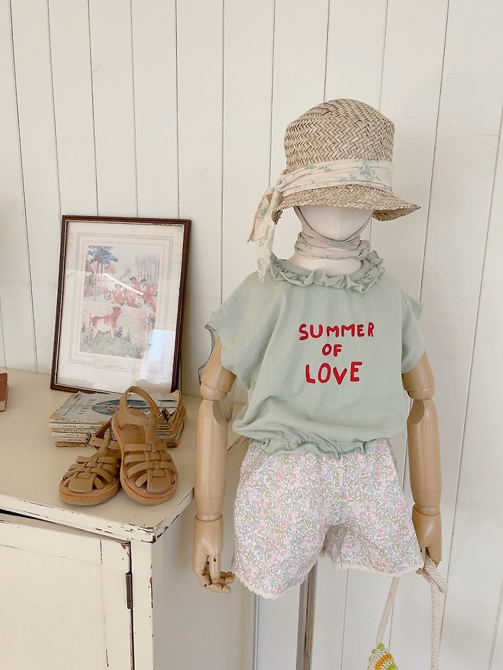 Studio M - Korean Children Fashion - #childofig - Summer Love Frill Tee - 6