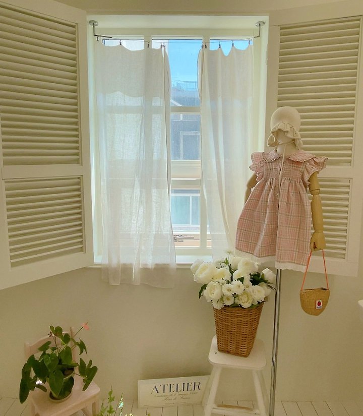 Studio M - Korean Children Fashion - #childofig - Vintage Smoke One-piece (White Ivory) - 5