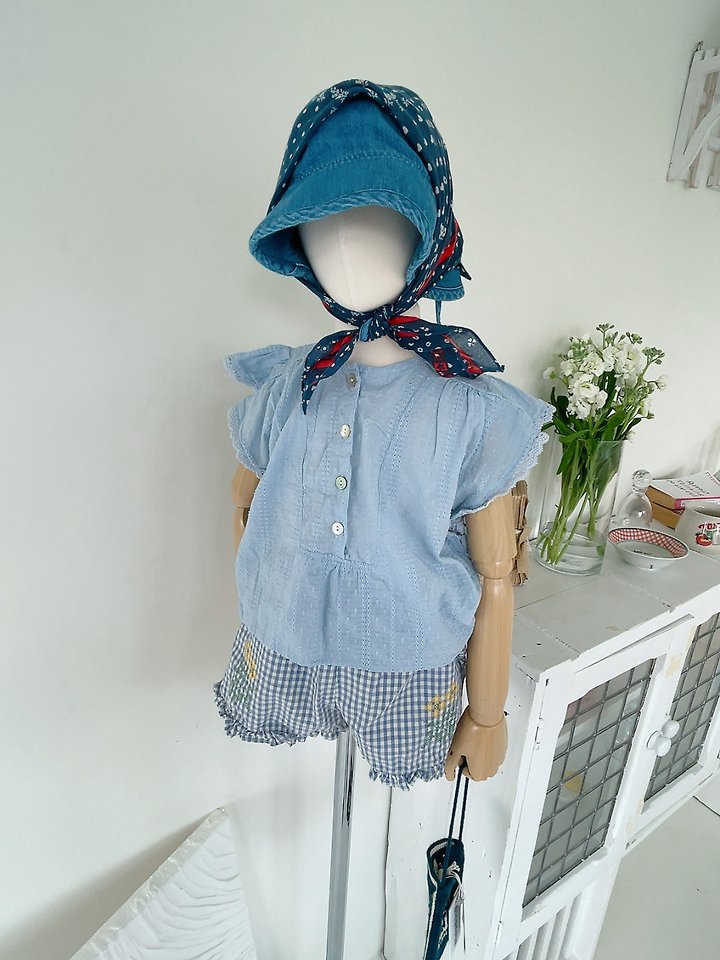 Studio M - Korean Children Fashion - #childofig - Zadik Half-Open Blouse - 3