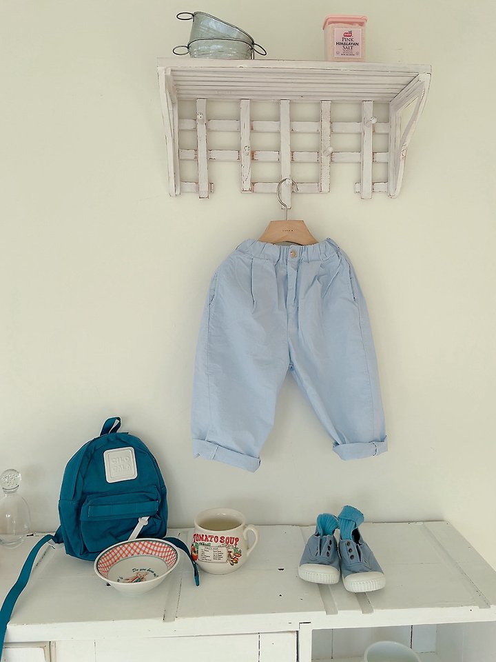 Studio M - Korean Children Fashion - #childofig - One-Pin Tuck Wide Pants - 8