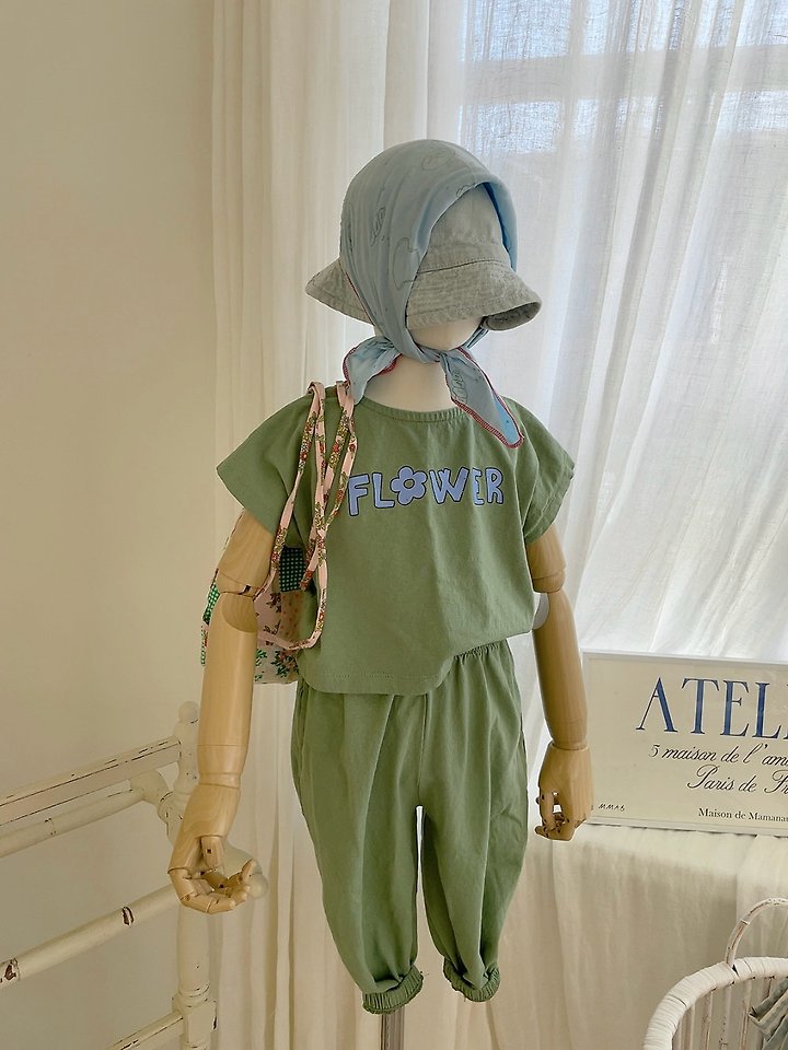 Studio M - Korean Children Fashion - #childofig - Flower Print Tee - 3