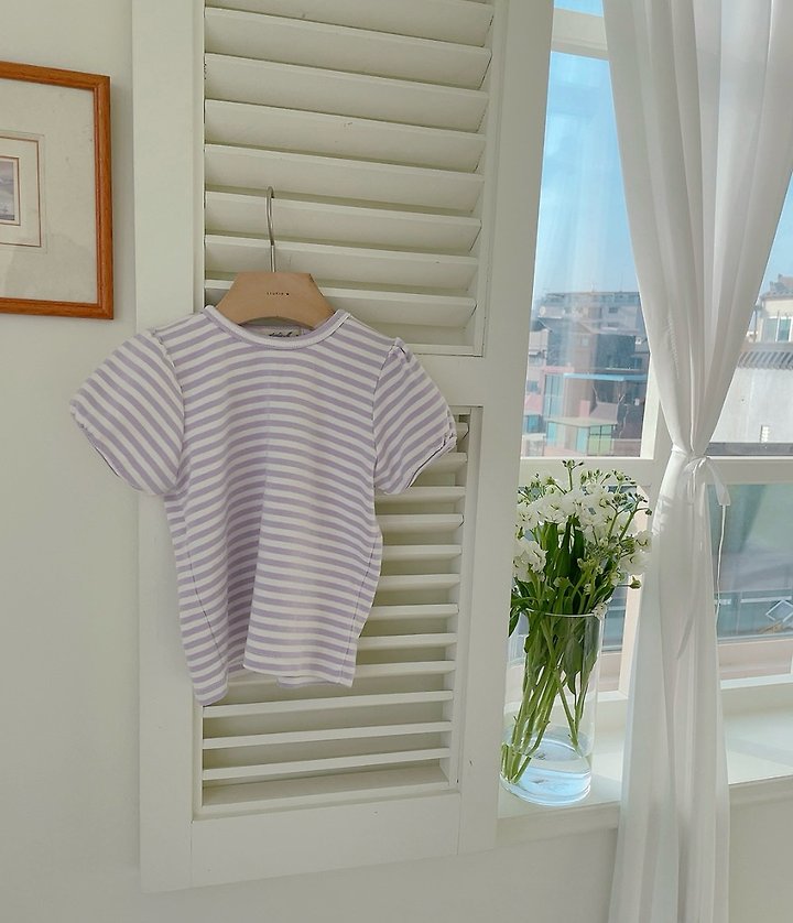 Studio M - Korean Children Fashion - #childofig - Candy Stripe Puff Tee - 11