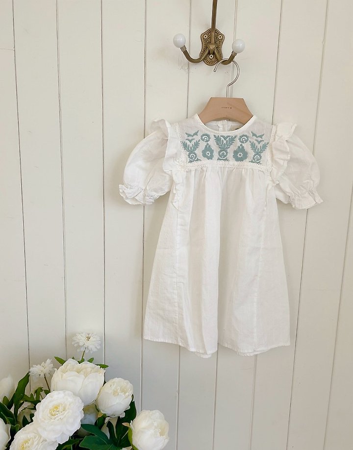 Studio M - Korean Children Fashion - #childofig - Louis Embroidery One-piece - 7
