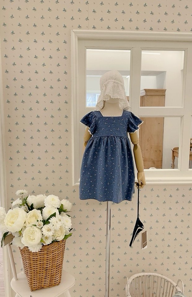 Studio M - Korean Children Fashion - #childofig - Blooming Linen One-piece - 2