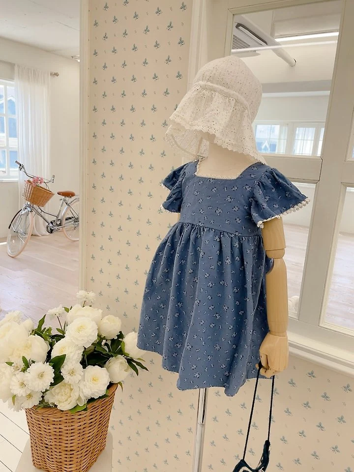 Studio M - Korean Children Fashion - #childofig - Blooming Linen One-piece - 3