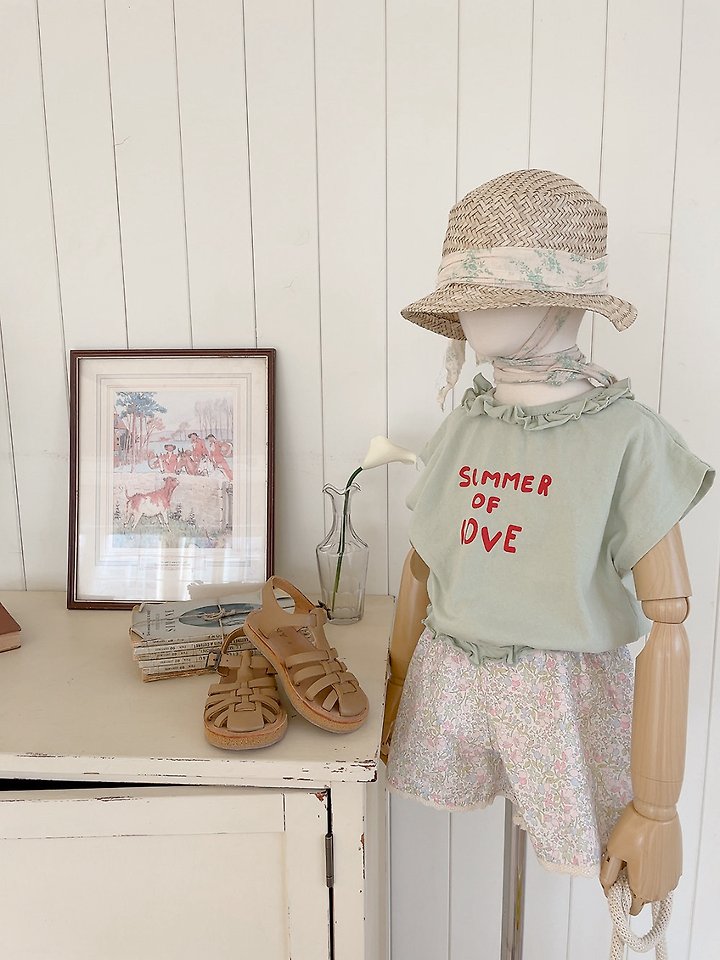 Studio M - Korean Children Fashion - #childrensboutique - Summer Love Frill Tee - 8