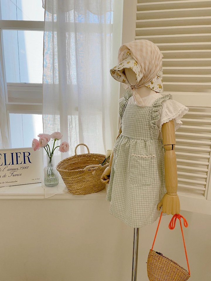 Studio M - Korean Children Fashion - #childrensboutique - Apron One-piece - 3