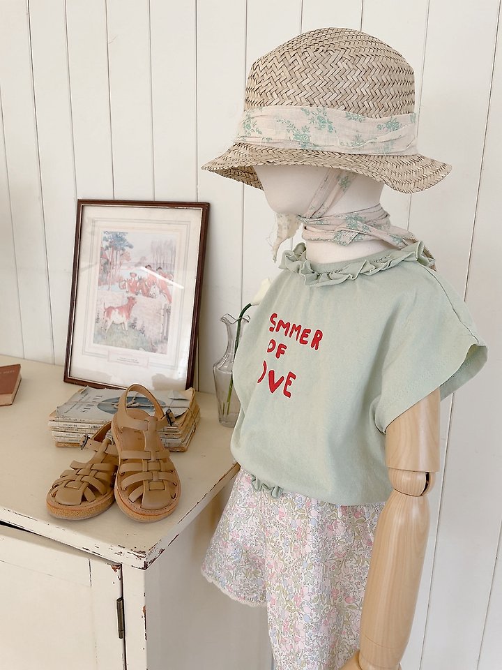 Studio M - Korean Children Fashion - #designkidswear - Summer Love Frill Tee - 9