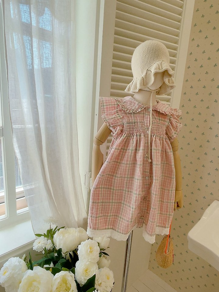 Studio M - Korean Children Fashion - #designkidswear - Vintage Smoke One-piece (White Ivory) - 7