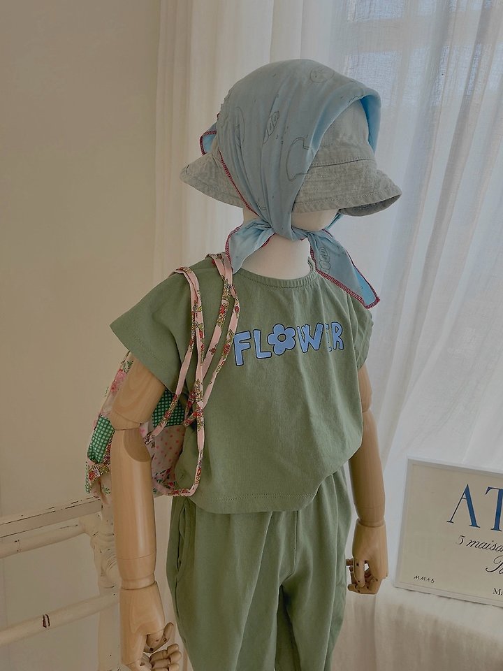 Studio M - Korean Children Fashion - #designkidswear - Flower Print Tee - 5