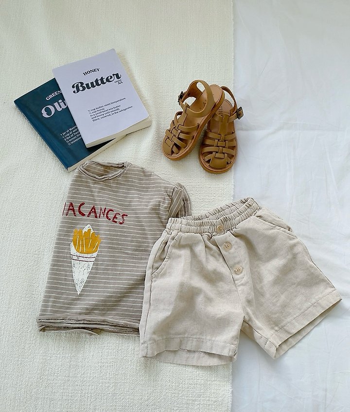 Studio M - Korean Children Fashion - #designkidswear - French Stripe Tee - 9