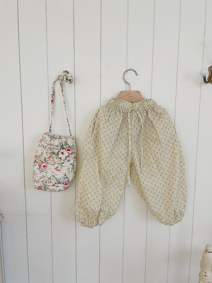 Studio M - Korean Children Fashion - #discoveringself - Nana Strap Flower Pants - 9