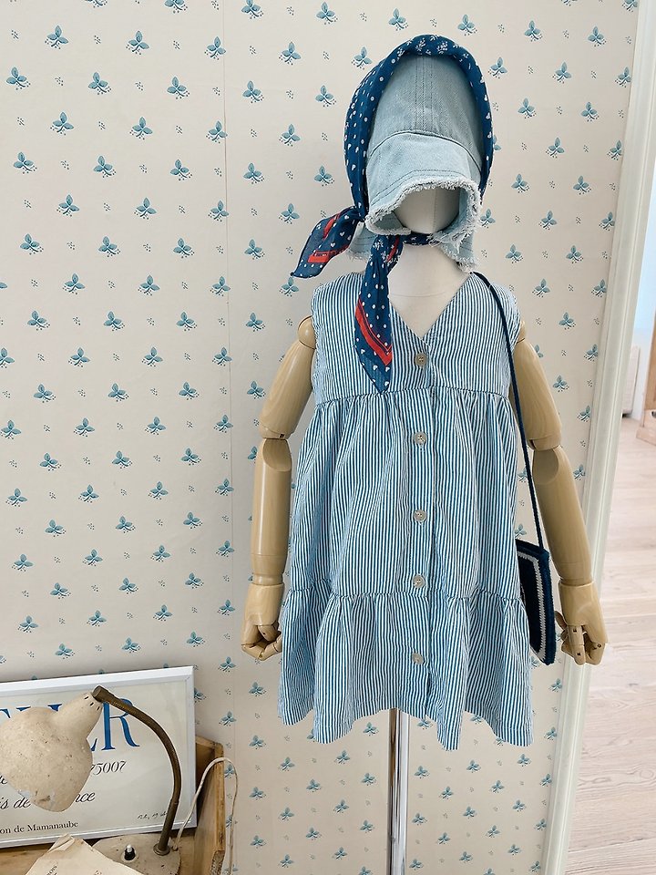 Studio M - Korean Children Fashion - #discoveringself - Washed Two-Way One-piece - 3