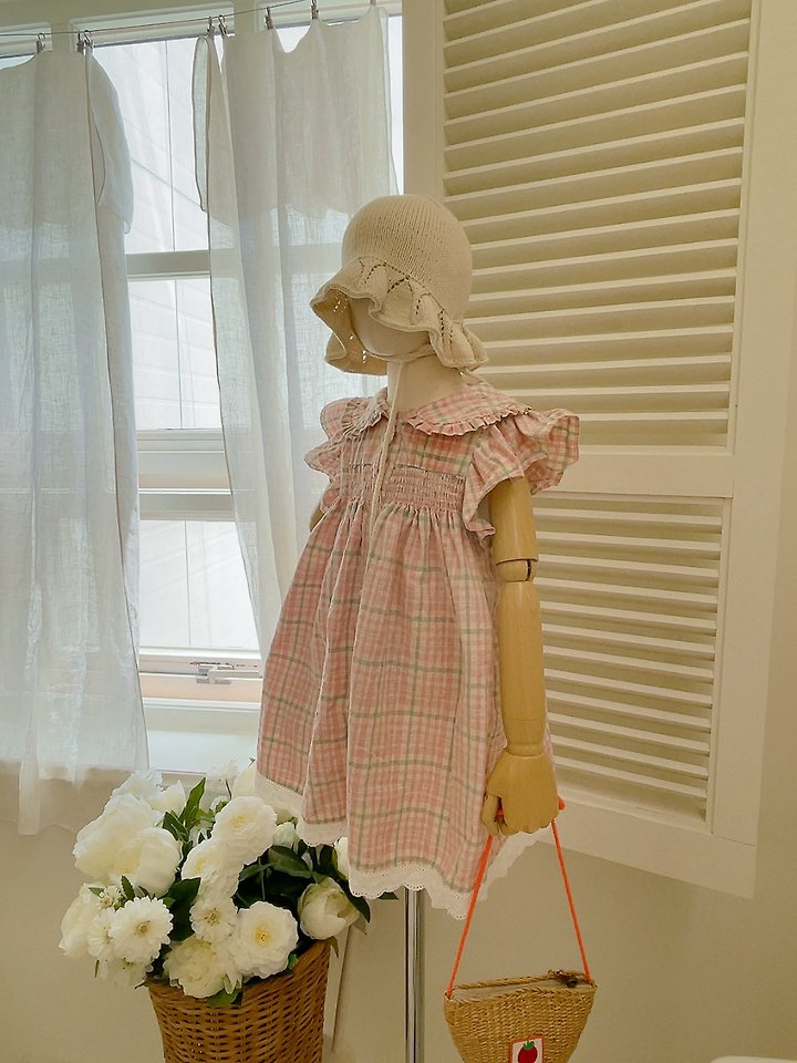 Studio M - Korean Children Fashion - #fashionkids - Vintage Smoke One-piece (White Ivory) - 9