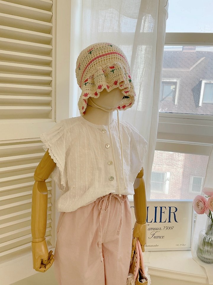 Studio M - Korean Children Fashion - #fashionkids - Zadik Half-Open Blouse - 7